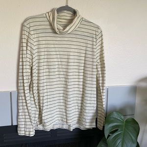women's Madewell striped turtleneck size L
